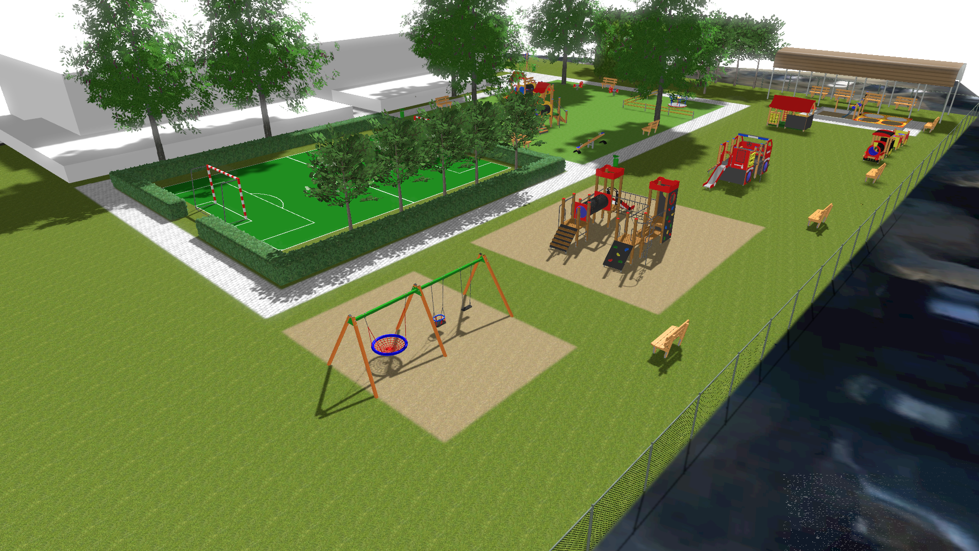 Plac zabaw przy Jarzębince - wizualizacja